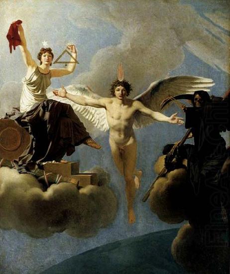 Baron Jean-Baptiste Regnault The Genius of France between Liberty and Death china oil painting image